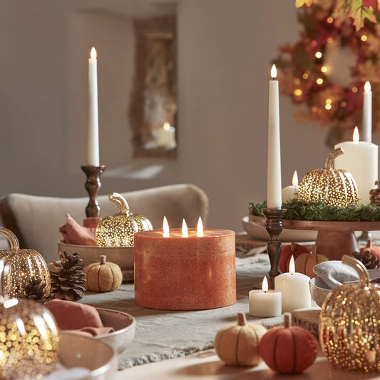 TruGlow LED Dinerkaarsen Echte was - met afstandsbediening - Set van 4