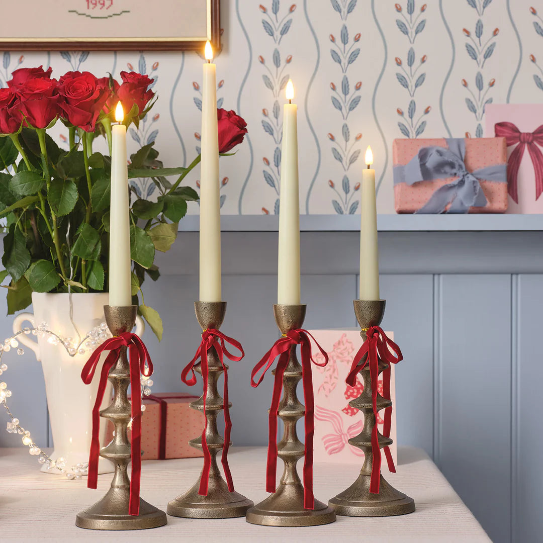 TruGlow LED Dinerkaarsen - met afstandsbediening - Set van 4 (IVOOR)