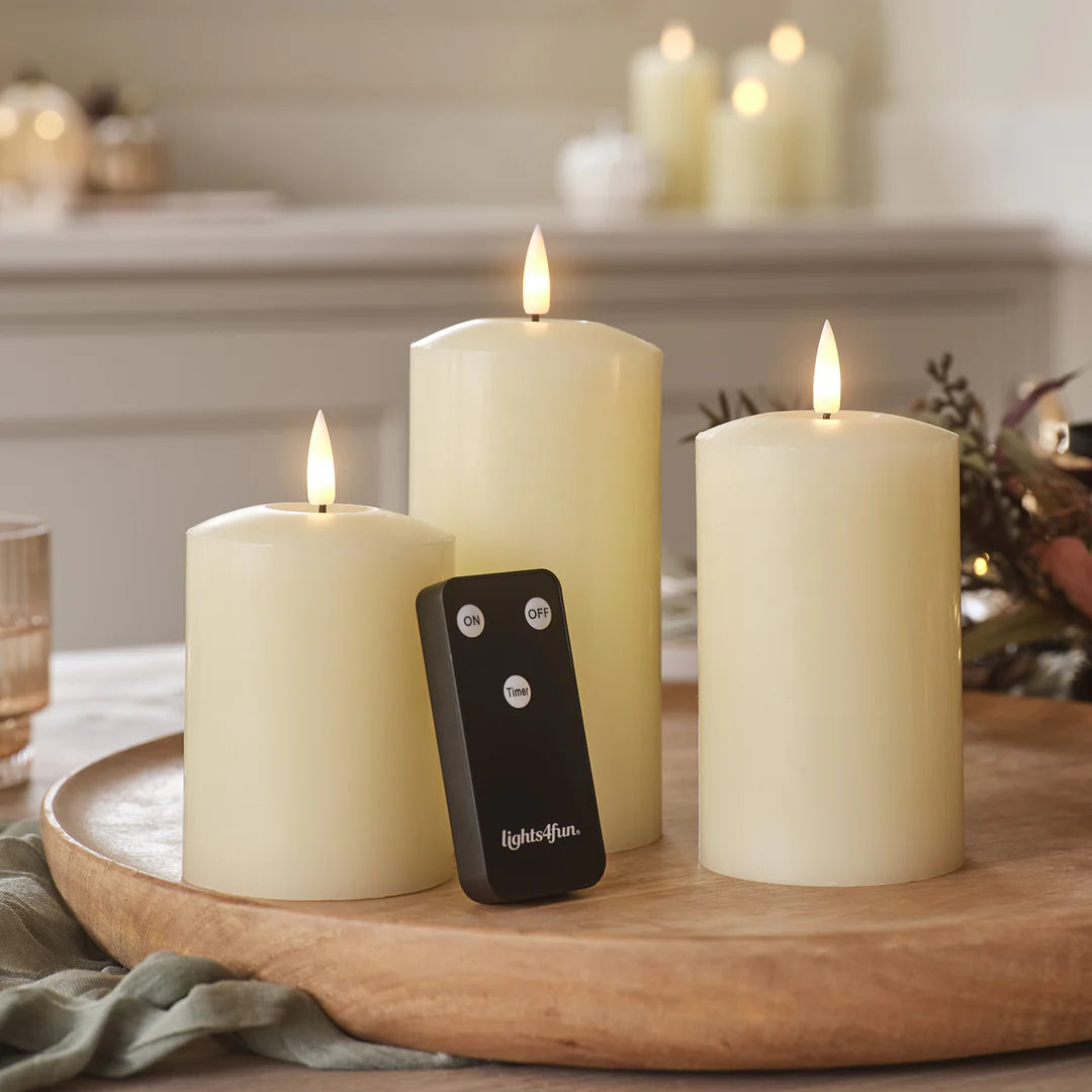 TruGlow LED Kaarsen Echte was Trio (IVOOR)