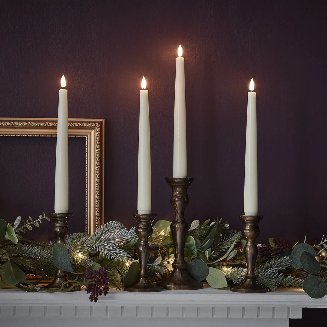 TruGlow LED Dinerkaarsen Echte was - met afstandsbediening - Set van 4