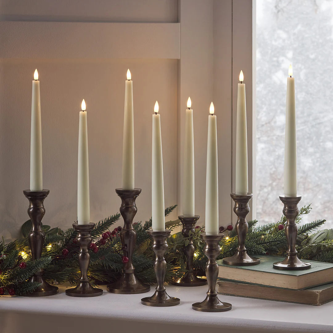 TruGlow LED Dinerkaarsen Echte was - met afstandsbediening - Set van 4