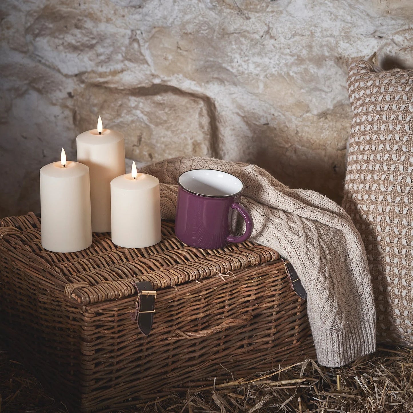 TruGlow LED Outdoor Kaarsen Trio