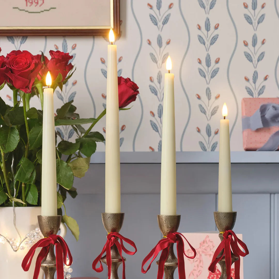 TruGlow LED Dinerkaarsen - met afstandsbediening - Set van 4 (IVOOR)