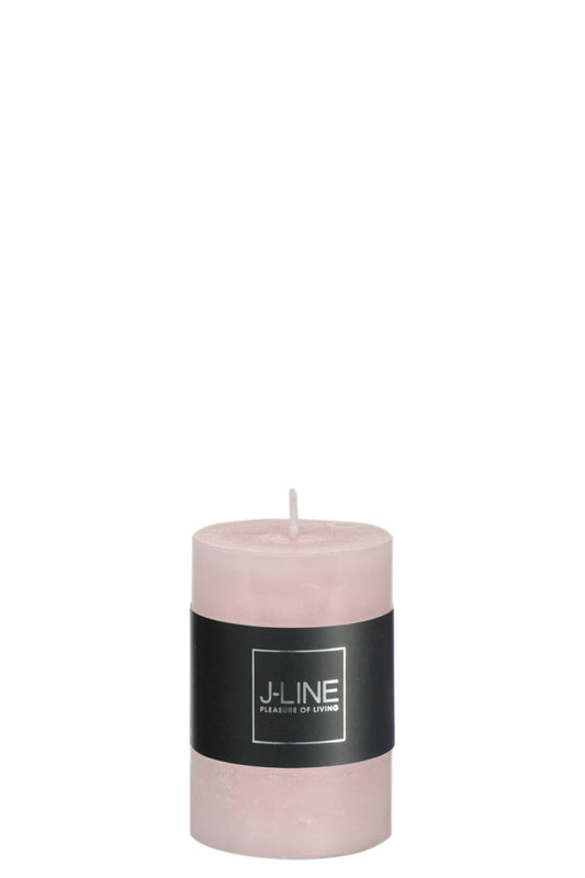 Cilinderkaars Poederroze Small 18 uur